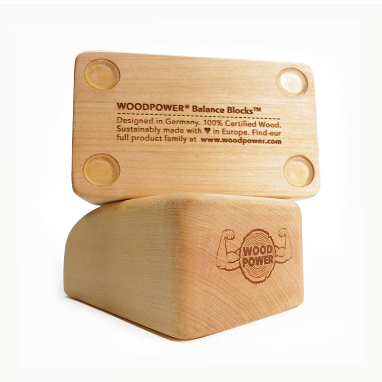 WoodPower® Handstand Wood Balancing Blocks - Comfort Edition